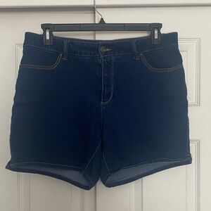 Faded Glory Dark Blue Jean Shorts
